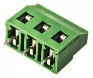 Phoenix Contact Gmkds 3/ 3-7,62 Terminal Block, Wire To Brd, 3Pos, 12Awg