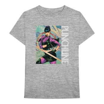 DC Comics - Punchline Unisex Medium T-Shirt - Grey