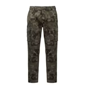Kariban Adults Unisex Multi-Pocket Cargo Trousers (30R) (Camouflage)