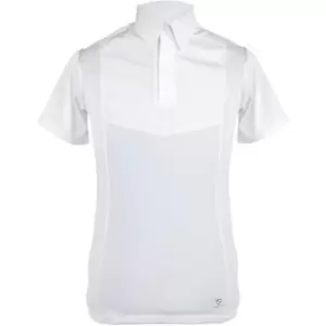 Aubrion Mens Short Sleeve Tie Shirt - White