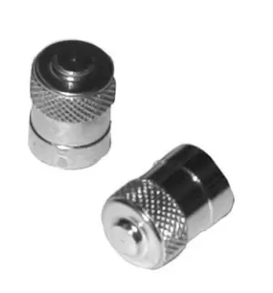 Car Dust Caps - Chrome - Pack Of 100 PTA132 PEARL CONSUMABLES