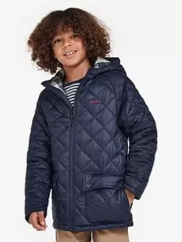 Barbour Boys Merton Quilt Jacket - Navy, Size Age: 14-15 Years