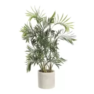 EGLO Tobetsu Artificial Palm Tree With Grey Plastic Pot
