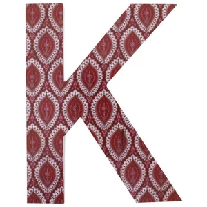 Letter K Wall Plaque