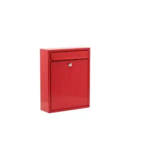 Burg-Wachter Compact Postbox Pillarbox Red