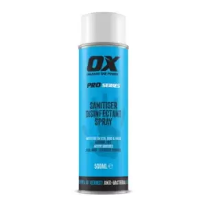OX Sanitiser Disinfectant Spray 500 ml OX-SDS-500
