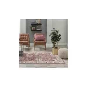 Alahambra Red 160x230cm Large Rug Living Room Bedroom Rugs Soft Easy Care Carpet - Red