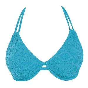 Freya Sundance bandless halter bikini top Turquoise