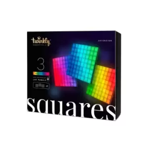 Twinkly Pack of 3 App-Controlled Squares Extension Pack LED Panel...