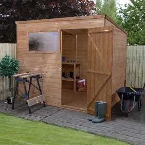 Mercia Pressure Treated Shiplap Pent Shed - 8 x 6ft