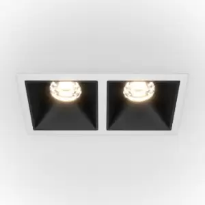 Maytoni Alfa LED Twin Dimmable Recessed Downlight White, Black, 900lm, 3000K