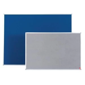 5 Star Office 900 Felt Noticeboard with Fixings and Aluminium Trim Blue