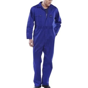 Super Click Workwear Heavy Weight Boilersuit Royal Blue Size 50 Ref
