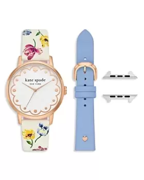 kate spade new york Classic Watch Head & Apple Watch Strap Set