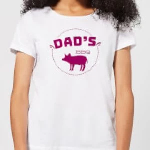 Dads BBQ Womens T-Shirt - White - 3XL