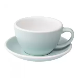 Cafe Latte cup with a saucer Loveramics Egg River Blue, 300ml