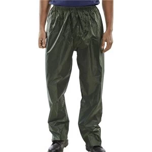 Bdri Weatherproof XXXLarge Work Trousers Olive Green