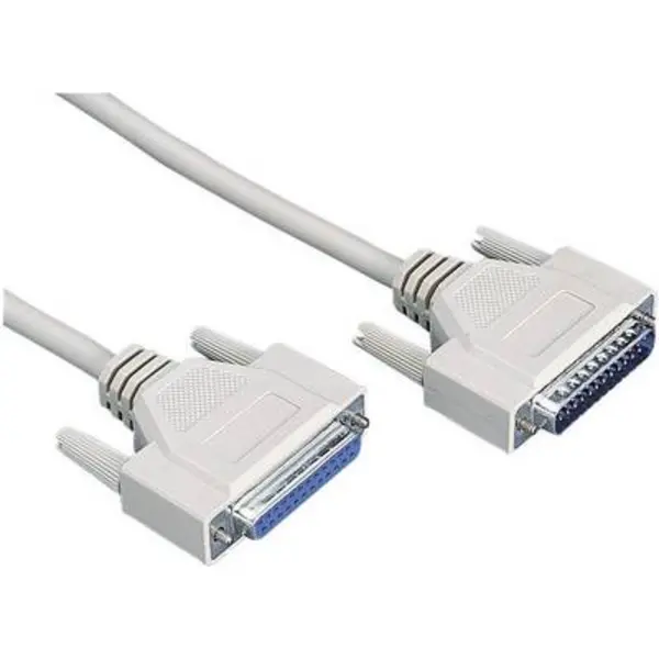 Digitus Series, Parallel Cable extension [1x D-SUB plug 25-pin - 1x D-SUB socket 25-pin] 10.00 m Grey AK-610201-100-E