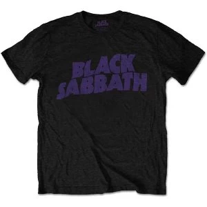 Black Sabbath - Wavy Logo Kids 3 - 4 Years T-Shirt - Black