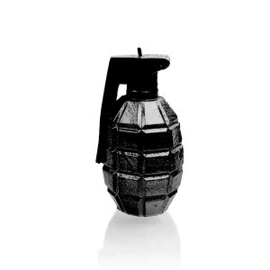 Black High Glossy Small Grenade Candle