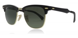 Ray-Ban 3507 Clubmaster Aluminum Sunglasses Black 136/N5 Polariserade 49mm