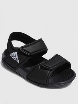 adidas Altaswim Sandal, Black, Size 4