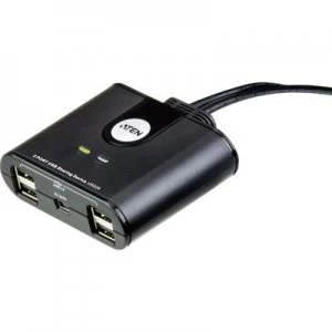 ATEN US224-AT 2 ports USB 2.0 changeover switch Black