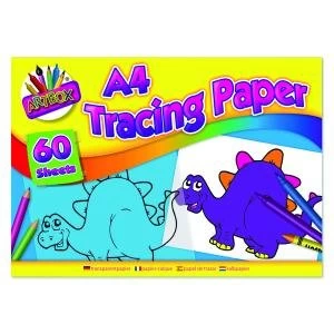 Art Box Tracing Paper Pad A4 60 Sheets Pack of 12 TAL05069