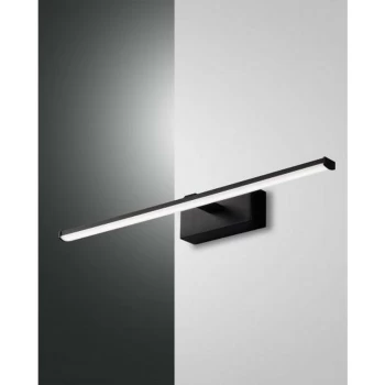 Fabas Luce Lighting - Fabas Luce Nala LED Bathroom Over Mirror Light Black Glass, IP44