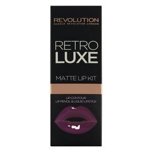 Makeup Revolution Retro Luxe Lip Kits Matte Royal