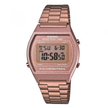 Casio Classic Digital Watch with Stainless Steel Band Rose Gold