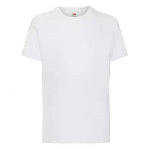 Fruit Of The Loom Childrens/Kids Unisex Valueweight Short Sleeve T-Shirt (7-8) (White)