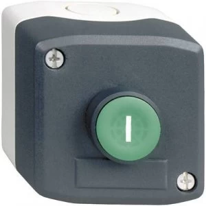 Schneider Electric Harmony XALD102 Pushbutton + enclosure 1-button Green Push