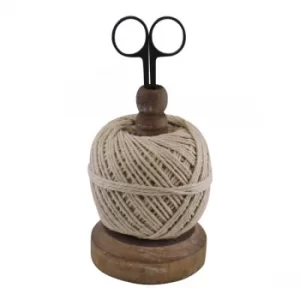 Craft Ball Of String On Stand With Scissors