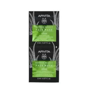 Apivita Express Beauty Face Mask Aloe 2 x 8 ml