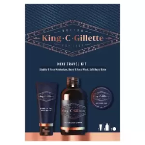 King C Gillette Mini Travel Kit 30ml + 60 ml + 25 ml