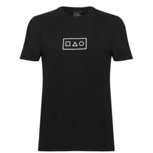 Fabric Box Logo T-Shirt - Black