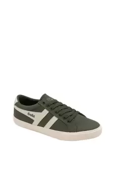 'Varsity' Canvas Lace-Up Trainers