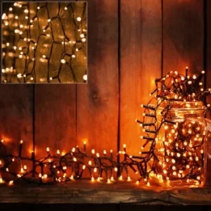 Fairy Lights Christmas Chain of Lights String LED Battery Operated Warm or Cold White 48 LEDs warm white