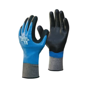 S-TEX 377 Nitrile Foam Coated Cut D Gloves - Size 8/L - Showa