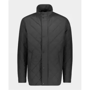 Paul and Shark Quilted Jacket - Black