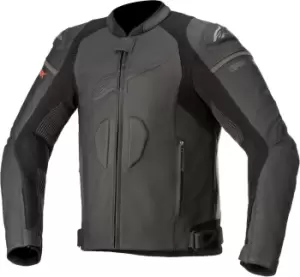 Alpinestars GP Plus R V3 Rideknit Motorcycle Leather Jacket, black, Size 50, black, Size 50