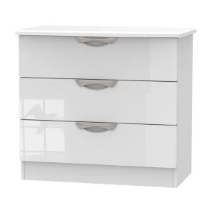 Indices 3 Drawer Chest - White