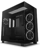 NZXT H9 Elite Black Mid Tower Tempered Glass PC Gaming Case - Black