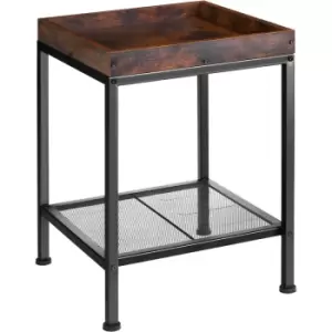 Tectake - Bedside table Rochester - bedside table, side table, table - industrial dark - industrial dark