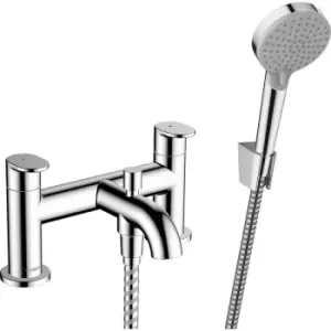 Hansgrohe Vernis Blend Taps Bath Shower Mixer in Chrome Brass