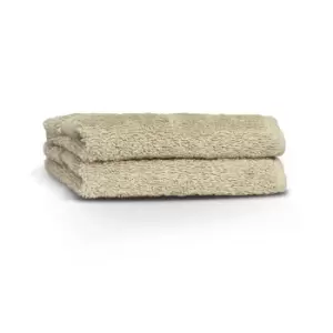 Loft Combed Cotton 2 Pack Face Cloth Oatmeal