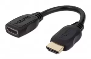 Manhattan HDMI with Ethernet Extension Cable, 4K@60Hz (Premium...