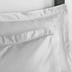 Bianca Luxury 100% Cotton Sateen 800 Thread Count Oxford Pillow Case, Silver