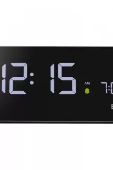 Braun Clocks Black Wireless Charging Alarm Clock BC21BUK